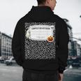 Composition Notebook Costume Adult Halloween For Teachers Men's Hoodie Back Print, novelty gifts, funny gifts