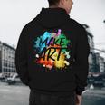Cool Art For Men Women Artist Teacher Painter Artists Paint Men's Hoodie Back Print, novelty gifts, funny gifts