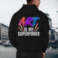 Cool Art For Men Women Art Teacher Artist Painter Superpower Men's Hoodie Back Print, novelty gifts, funny gifts Cool Art For Men Women Art Teacher Artist Painter Superpower Men's Hoodie Back Print, novelty gifts, funny gifts