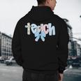 Coquette Bow Teach Teacher Happy First Day Back To School Men's Hoodie Back Print, novelty gifts, funny gifts Coquette Bow Teach Teacher Happy First Day Back To School Men's Hoodie Back Print, novelty gifts, funny gifts