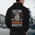 Creepin It Real Kindergarten Monsters Halloween Teacher Men's Hoodie Back Print, novelty gifts, funny gifts Creepin It Real Kindergarten Monsters Halloween Teacher Men's Hoodie Back Print, novelty gifts, funny gifts