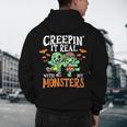 Creepin It Real Monster School Teacher Principal Halloween Men's Hoodie Back Print, novelty gifts, funny gifts