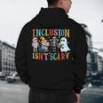 Cute Inclusion Isn't Scary Teacher Skeleton Ghost Halloween Men's Hoodie Back Print, novelty gifts, funny gifts Cute Inclusion Isn't Scary Teacher Skeleton Ghost Halloween Men's Hoodie Back Print, novelty gifts, funny gifts
