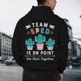 Cute SPED Teacher Special Education Cactus SPED Teacher Men's Hoodie Back Print, novelty gifts, funny gifts