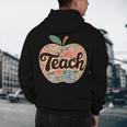 Cute Teacher With Apple Retro Teacher Kids Back To School Men's Hoodie Back Print, novelty gifts, funny gifts Cute Teacher With Apple Retro Teacher Kids Back To School Men's Hoodie Back Print, novelty gifts, funny gifts