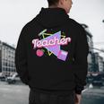 Cute Teacher Shirt 80's 90's Style Retro Old School Teacher For Men Women Men's Hoodie Back Print, novelty gifts, funny gifts