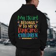Daycare Children Childcare Provider Teacher PreK Nursery Men's Hoodie Back Print, novelty gifts, funny gifts