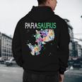 Dino Para Professional Teacher Collection T-Rex Dinosaur Paraeducator Assistant Teacher Men's Hoodie Back Print, novelty gifts, funny gifts