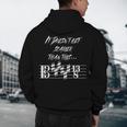 It Doesn't Get Scarier Halloween Music Teacher Costume For Men Women Men's Hoodie Back Print, novelty gifts, funny gifts
