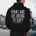 What Are We Doing Today PE Teacher Life Funny Men Women Kids Men's Hoodie Back Print, novelty gifts, funny gifts