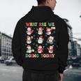 What Are We Doing Today PE Teacher Snowman Christmas Men's Hoodie Back Print, novelty gifts, funny gifts