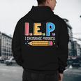I E P I Encourage Progress Special Education Teacher Men's Hoodie Back Print, novelty gifts, funny gifts I E P I Encourage Progress Special Education Teacher Men's Hoodie Back Print, novelty gifts, funny gifts