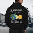 Earth Rotation Earth Day Science Teacher Kids Women Men's Hoodie Back Print, novelty gifts, funny gifts