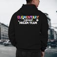 Elementary Squad Dream Team Teacher Student Back To School Men's Hoodie Back Print, novelty gifts, funny gifts
