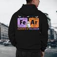 Elements Of Halloween Fear Periodically Chemistry Teacher Men's Hoodie Back Print, novelty gifts, funny gifts