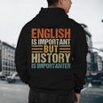 English Is Important But History Is Importanter Teachers Men Women Girls Kids Men's Hoodie Back Print, novelty gifts, funny gifts