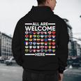 ESL Teacher All Are Welcome Here For Worlds Virtual Teachers Men's Hoodie Back Print, novelty gifts, funny gifts