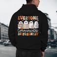 Everyone Communicates Differently Halloween Sped Teacher Men's Hoodie Back Print, novelty gifts, funny gifts Everyone Communicates Differently Halloween Sped Teacher Men's Hoodie Back Print, novelty gifts, funny gifts