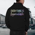 Everything Is Figureoutable Teacher Motivational - -Adults Small Short Sleeve Crew Collar Modern Fun Vacation Cotton Polyester Machine Wash Men's Hoodie Back Print, novelty gifts, funny gifts Everything Is Figureoutable Teacher Motivational - -Adults Small Short Sleeve Crew Collar Modern Fun Vacation Cotton Polyester Machine Wash Men's Hoodie Back Print, novelty gifts, funny gifts