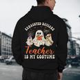 Exhausted Daycare Teacher Is My Costume Halloween Ghost Fun For Men Women Men's Hoodie Back Print, novelty gifts, funny gifts