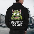 Eye Survived 100 Days Of School Monster Lover Teacher Kids Men's Hoodie Back Print, novelty gifts, funny gifts Eye Survived 100 Days Of School Monster Lover Teacher Kids Men's Hoodie Back Print, novelty gifts, funny gifts