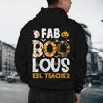 Faboolous ESL ESOL Teacher Spooky Teacher Halloween Costume For Men Women Men's Hoodie Back Print, novelty gifts, funny gifts