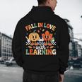 Fall In Love With Learning Shirt Autumn Thanksgiving Teacher Men's Hoodie Back Print, novelty gifts, funny gifts
