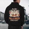 Are You Fall O Ween Directions Teacher Halloween Boo Ghost Men's Hoodie Back Print, novelty gifts, funny gifts