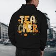 Fall Teacher Pumpkin Coquette Bow Autumn Classroom Men's Hoodie Back Print, novelty gifts, funny gifts