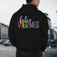 Feliz Viernes Happy Friday Spanish Teacher Friday Spanish Sp Men's Hoodie Back Print, novelty gifts, funny gifts