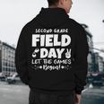 Field Day Second 2nd Grade Orange 2025 Boy Girl Teacher Men's Hoodie Back Print, novelty gifts, funny gifts