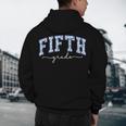 Fifth Grade Coquette Toile Blue Bow Floral Women Teacher Men's Hoodie Back Print, novelty gifts, funny gifts Fifth Grade Coquette Toile Blue Bow Floral Women Teacher Men's Hoodie Back Print, novelty gifts, funny gifts
