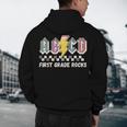 First Grade Rocks Teachers Back To School ABCD Rock Students Men's Hoodie Back Print, novelty gifts, funny gifts