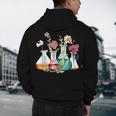 Floral Beakers Chemistry Lab Teacher Men's Hoodie Back Print, novelty gifts, funny gifts Floral Beakers Chemistry Lab Teacher Men's Hoodie Back Print, novelty gifts, funny gifts