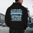 Fun German Teacher Appreciation Language Class Saying Men's Hoodie Back Print, novelty gifts, funny gifts