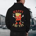 Fun Teacher Happy Fri Yay French Fries Friday Lovers Men's Hoodie Back Print, novelty gifts, funny gifts