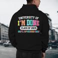 Fun University Of I'm Done Class Of 2025 Teacher Retirement Men's Hoodie Back Print, novelty gifts, funny gifts Fun University Of I'm Done Class Of 2025 Teacher Retirement Men's Hoodie Back Print, novelty gifts, funny gifts