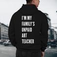 Funny Art Teacher Men's Hoodie Back Print, novelty gifts, funny gifts