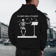 Funny Skeleton Music Teacher I'Ll Wait Until It's Quiet Men's Hoodie Back Print, novelty gifts, funny gifts
