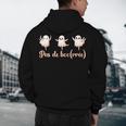Ghost Ballet Dancer Halloween Dance Teacher Pas De Boo-Rée Men's Hoodie Back Print, novelty gifts, funny gifts Ghost Ballet Dancer Halloween Dance Teacher Pas De Boo-Rée Men's Hoodie Back Print, novelty gifts, funny gifts