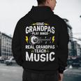 Some Grandpas Play Bingo Real Grandpas Teach Music Teacher Men's Hoodie Back Print, novelty gifts, funny gifts