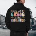 Groovy Some Call It Chaos We Call It Kindergarten Teacher Men's Hoodie Back Print, novelty gifts, funny gifts Groovy Some Call It Chaos We Call It Kindergarten Teacher Men's Hoodie Back Print, novelty gifts, funny gifts