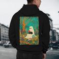 Groovy Ghost Reading Book Cat Halloween Ghost Teacher Men's Hoodie Back Print, novelty gifts, funny gifts Groovy Ghost Reading Book Cat Halloween Ghost Teacher Men's Hoodie Back Print, novelty gifts, funny gifts