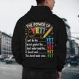 Growth Mindset Teacher Power Of Yet Inspirational Men's Hoodie Back Print, novelty gifts, funny gifts