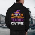 Halloween Costumes For Teachers Tired Teacher Costume Tee Men's Hoodie Back Print, novelty gifts, funny gifts
