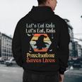 Halloween Lets Eat Kids English Teacher Costume Women Men's Hoodie Back Print, novelty gifts, funny gifts