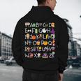 Halloween Nursery Teacher Shirt Halloween Alphabet Men's Hoodie Back Print, novelty gifts, funny gifts