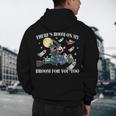 Halloween There's Room On My Broom For You Too Teacher Men's Hoodie Back Print, novelty gifts, funny gifts