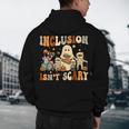 Halloween SLP Sped Teacher Groovy Inclusion Isn't Scary Men's Hoodie Back Print, novelty gifts, funny gifts Halloween SLP Sped Teacher Groovy Inclusion Isn't Scary Men's Hoodie Back Print, novelty gifts, funny gifts