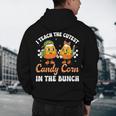 Halloween Teacher Cutest Candy Corn Groovy Spooky Teachers Men's Hoodie Back Print, novelty gifts, funny gifts